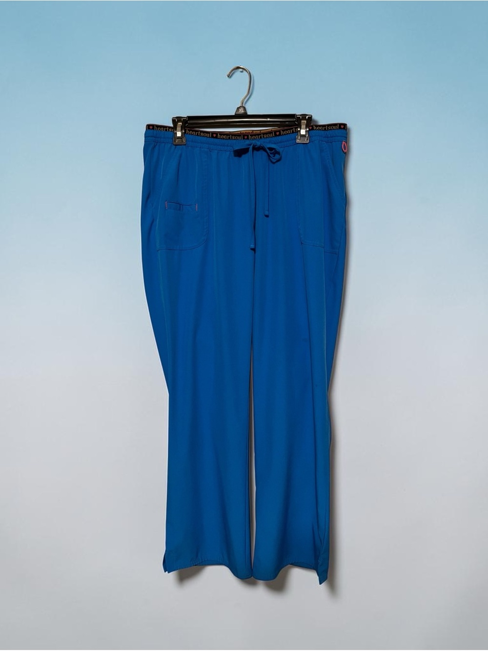HeartSoul Women's Jogger Pants in Cobalt Blue with Drawstring Waist